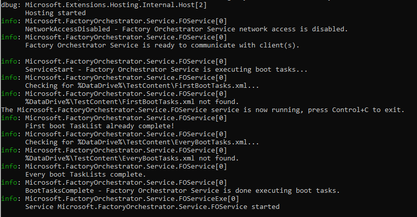 Image of service start